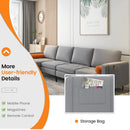 Modular L-shaped 4-Seat Sectional Sofa with Reversible Chaise and 2 USB Socket by LJGDeals