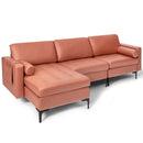 3-Seat L-Shaped Sectional Sofa with USB Ports & Storage by LJGDeals