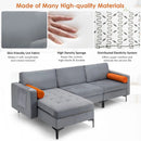 3-Seat L-Shaped Sectional Sofa with USB Ports & Storage by DirectDeals