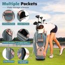 Molded Lock Top Golf Cart Bag with 14-Way Full Length Dividers and 11 Pockets by LJGDeals