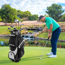 Molded Lock Top Golf Cart Bag with 14-Way Full Length Dividers and 11 Pockets by LJGDeals