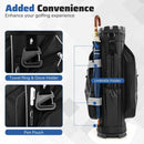 Molded Lock Top Golf Cart Bag with 14-Way Full Length Dividers and 11 Pockets by LJGDeals