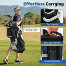 Molded Lock Top Golf Cart Bag with 14-Way Full Length Dividers and 11 Pockets by LJGDeals