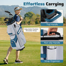 Molded Lock Top Golf Cart Bag with 14-Way Full Length Dividers and 11 Pockets by LJGDeals