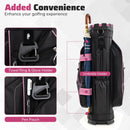 Molded Lock Top Golf Cart Bag with 14-Way Full Length Dividers and 11 Pockets by LJGDeals