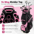 Molded Lock Top Golf Cart Bag with 14-Way Full Length Dividers and 11 Pockets by LJGDeals