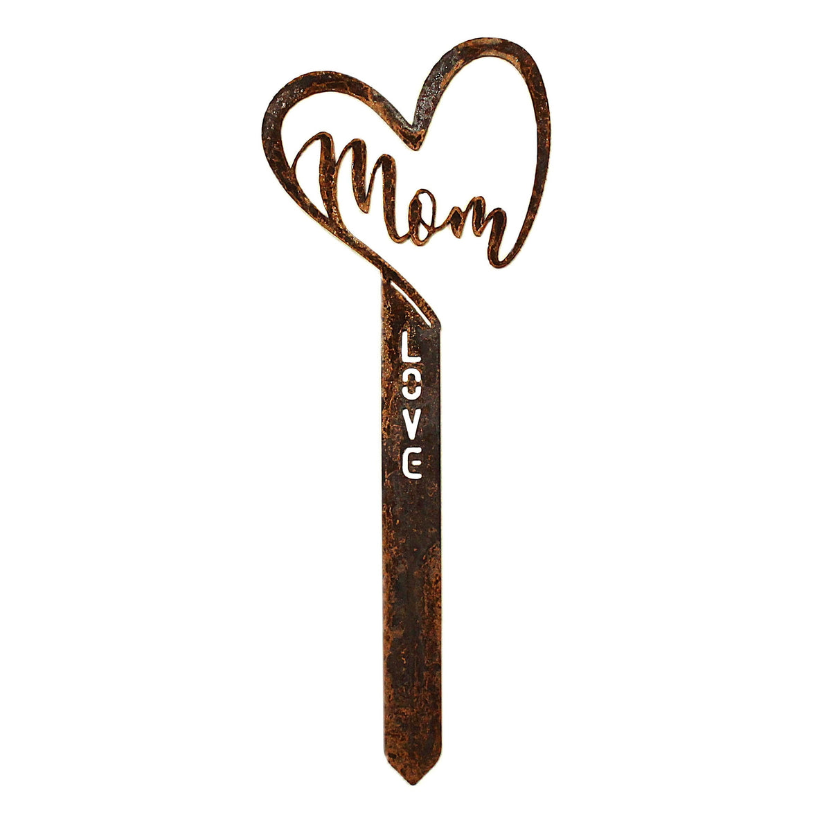 Corten Steel Mom Garden Stake, photo 2 of 3