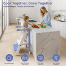 Momfann Foldable Toddler Tower – Kids Kitchen Step Stool Helper