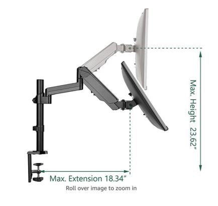 Clamp-On Monitor Arm Mount