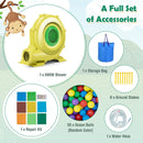 Monkey-Themed Inflatable Water Slide with Jumping Area and Pool with 680W Blower by LJGDeals