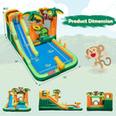 Monkey-Themed Inflatable Water Slide with Jumping Area and Pool with 680W Blower by DirectDeals