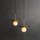 Alabaster Montera Brass Pendant Light