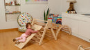 Montessori Indoor Playground | Pikler Triangle & Climbing Arch & 2in1 Ramp & Pillow