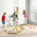 Montessori Balance Beam Set Wooden Balance Boards with Stepping Stones by LJGDeals
