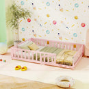 Montessori Toddler Bed Frame with Full-Length Guardrails by LJGDeals