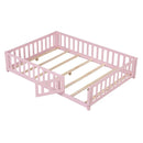 Montessori Toddler Bed Frame with Full-Length Guardrails by LJGDeals