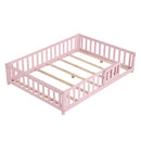Montessori Toddler Bed Frame with Full-Length Guardrails by LJGDeals