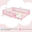Montessori Toddler Bed Frame with Full-Length Guardrails by LJGDeals