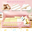 Montessori Toddler Bed Frame with Full-Length Guardrails by LJGDeals
