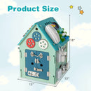 Montessori Play House with Sensory Games and Interior Storage Space-Blue by LJGDeals