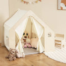 Montessori Style Indoor Playhouse with Storage Bin and Floor Mat for Toddlers Aged 2-6 Years Old-Beige by LJGDeals