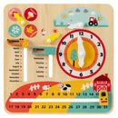 Montessori Wooden Toy for Toddlers Educational Learning Clock Toy About Season by LJGDeals