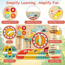 Montessori Wooden Toy for Toddlers Educational Learning Clock Toy About Season by LJGDeals