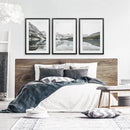 Moraine Lake Nature 3 Piece Wall Art. Nordic Mountain Prints by Wall Art Set