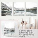 Moraine Lake Nature 3 Piece Wall Art. Nordic Mountain Prints by Wall Art Set