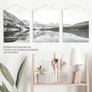 Moraine Lake Nature 3 Piece Wall Art. Nordic Mountain Prints by Wall Art Set