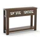 2-Tier Console Table with Drawers and Open Storage Shelf by DirectDeals