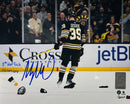 Morgan Geekie Hat Trick Boston Bruins Autographed 11" x 14" Hockey Photo - 1st Hat Trick by Dynasty Sports & Framing