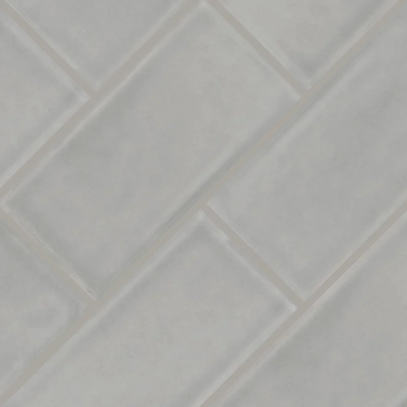 MSI Morning Fog Glazed Handcrafted Polished Ceramic Subway Tile 3"x6"