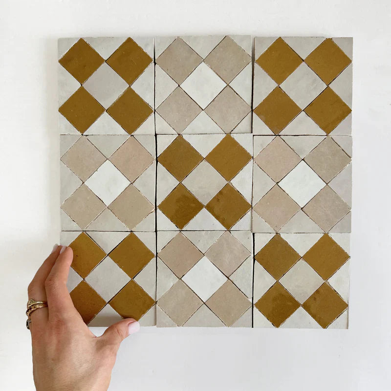 Manuka Oat Zellige 4"x4" by Tilesofezra