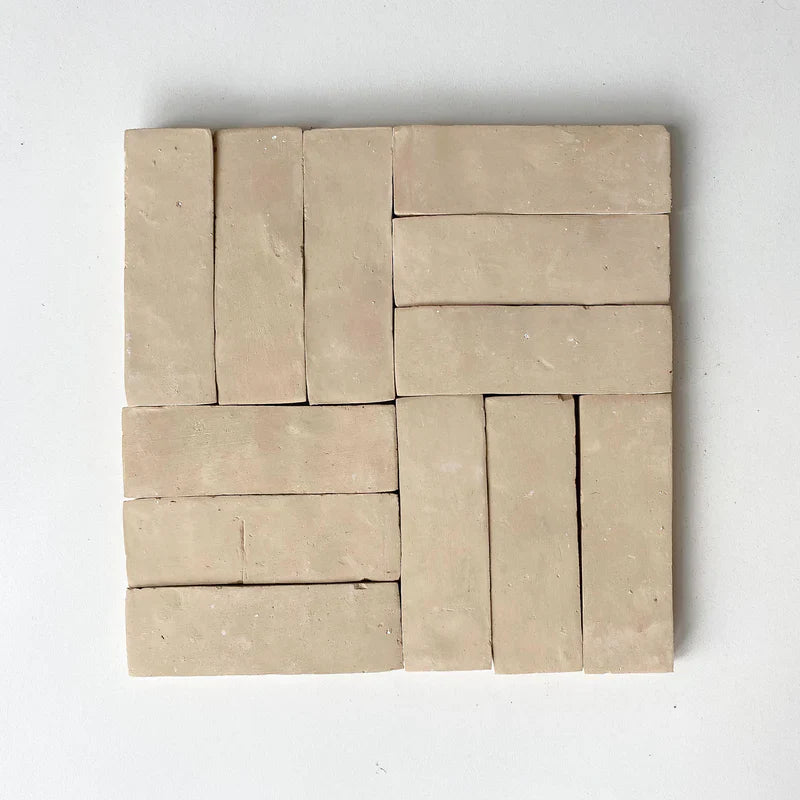 Thin Clay Bejmat 6"x2" by Tilesofezra