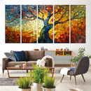 Mosaic Tree Canvas Wall Art – Vibrant Stained Glass-Inspired by MyGreatCanvas | Canvas Wall Art Prints | Photo Prints & Wall Decor