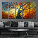 Mosaic Tree Canvas Wall Art – Vibrant Stained Glass-Inspired by MyGreatCanvas | Canvas Wall Art Prints | Photo Prints & Wall Decor
