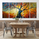 Mosaic Tree Canvas Wall Art – Vibrant Stained Glass-Inspired by MyGreatCanvas | Canvas Wall Art Prints | Photo Prints & Wall Decor