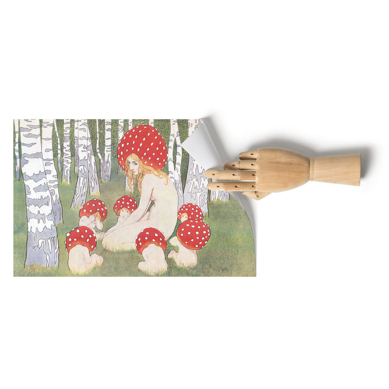 "Mother Mushroom and her Children" Matte Poster