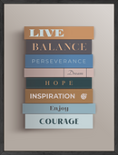 Motivational bookcase