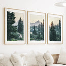 Mountain Forest. USA Wilderness Wall Art Set. Rampart Ridge by Wall Art Set