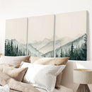 Set of 3 Mountain Forrest Decor Prints Wall Art by Wall Art Set