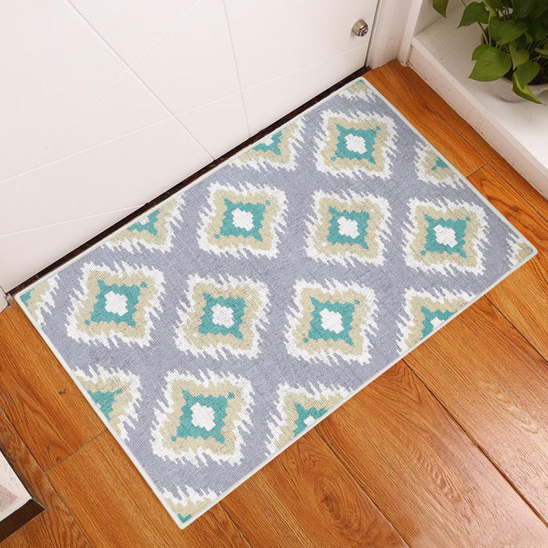 Sussexhome Tetra Multi Collection 2 x 3 Foot Heavy Duty Low Pile  Landing Rug Runner