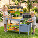 Mud Kitchen Play Set with Running Water and Dual Burners by LJGDeals