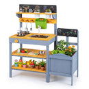 Mud Kitchen Play Set with Running Water and Dual Burners by DirectDeals