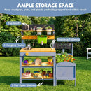 Mud Kitchen Play Set with Running Water and Dual Burners by DirectDeals