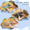Mud Kitchen Play Set with Running Water and Dual Burners by LJGDeals