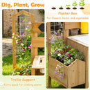 Wooden Mud Kitchen for Kids with Detachable Bird Cage