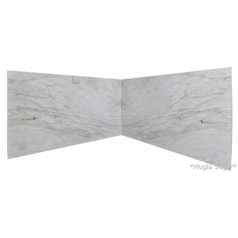 Mugla Sugar White Bookmatching Polished Marble Slab