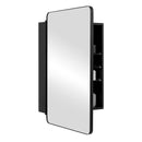 20 x30 Inch Multi-Functional Bathroom Mirror Cabinet with Adjustable Shelves-Black by DirectDeals